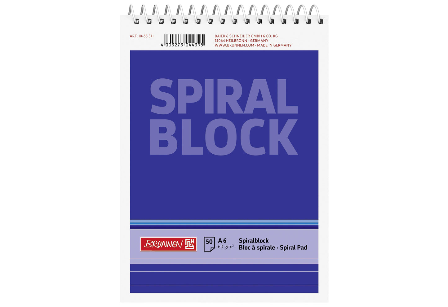 BRUNNEN Spiralnotizblock - VPE: 20