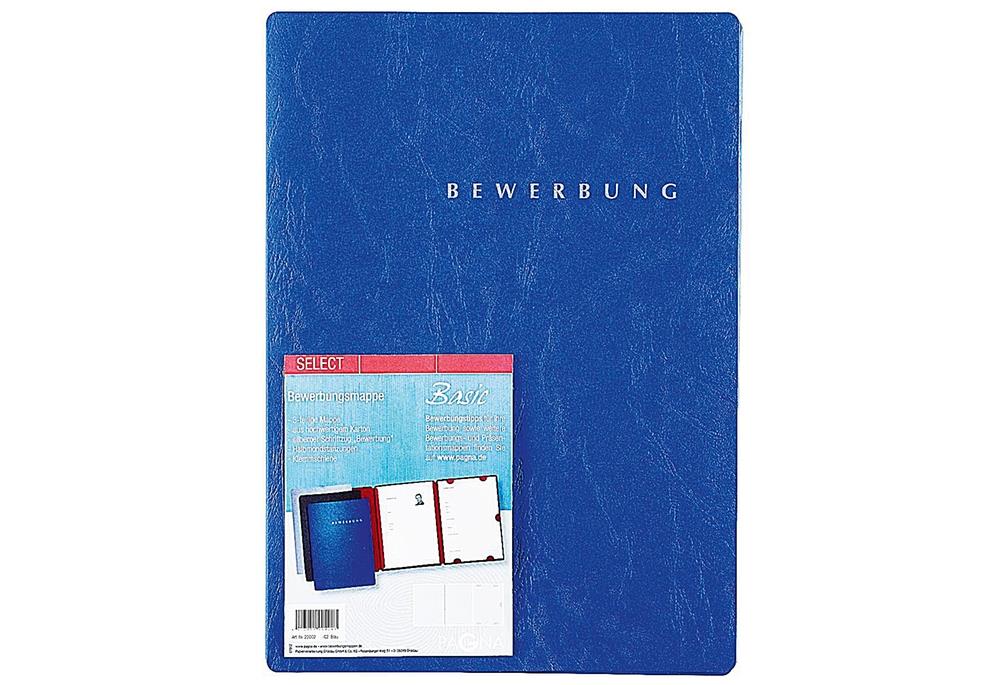 PAGNA Bewerbungsmappe Select blau A4 - VPE: 15