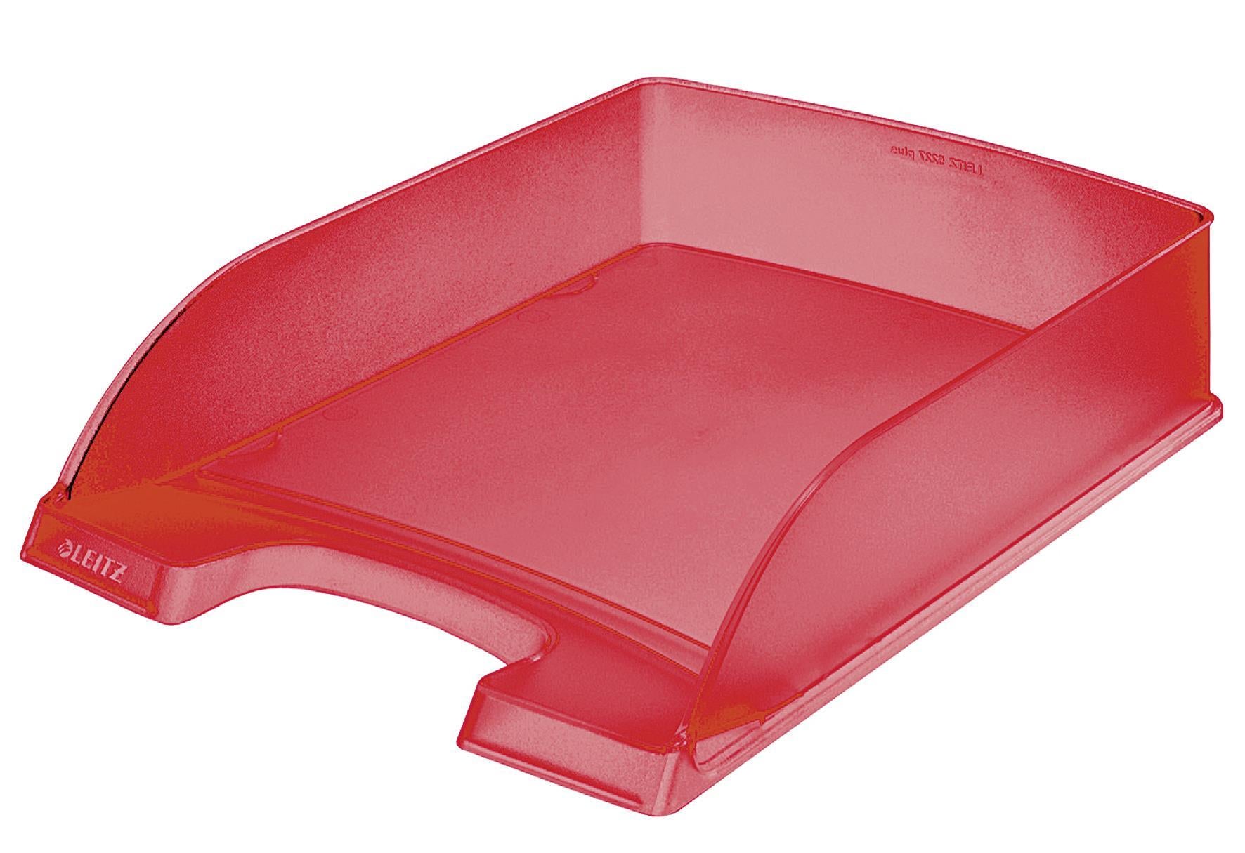 LEITZ Leitz Briefkorb rotfrost - VPE: 5