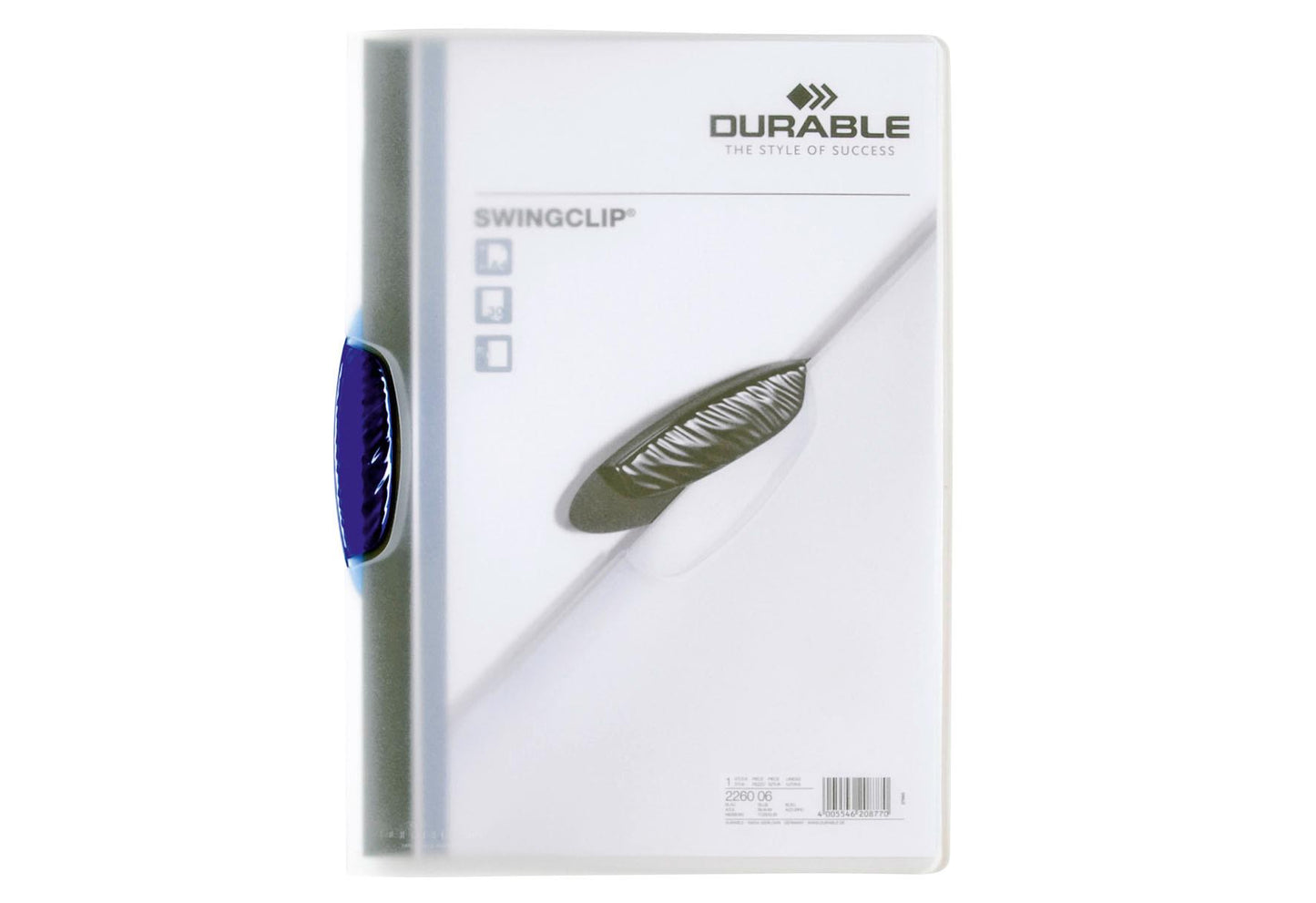 DURABLE Swingclip Klemmappe blau - VPE: 25