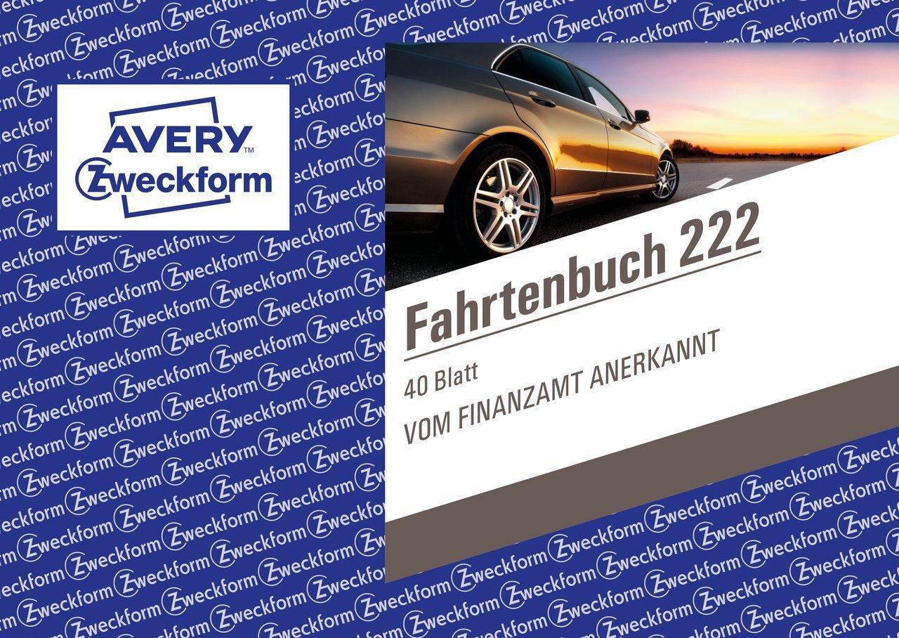 AVERY ZWECKFORM Fahrtenbuch 40 Blatt A6 222 - VPE: 10