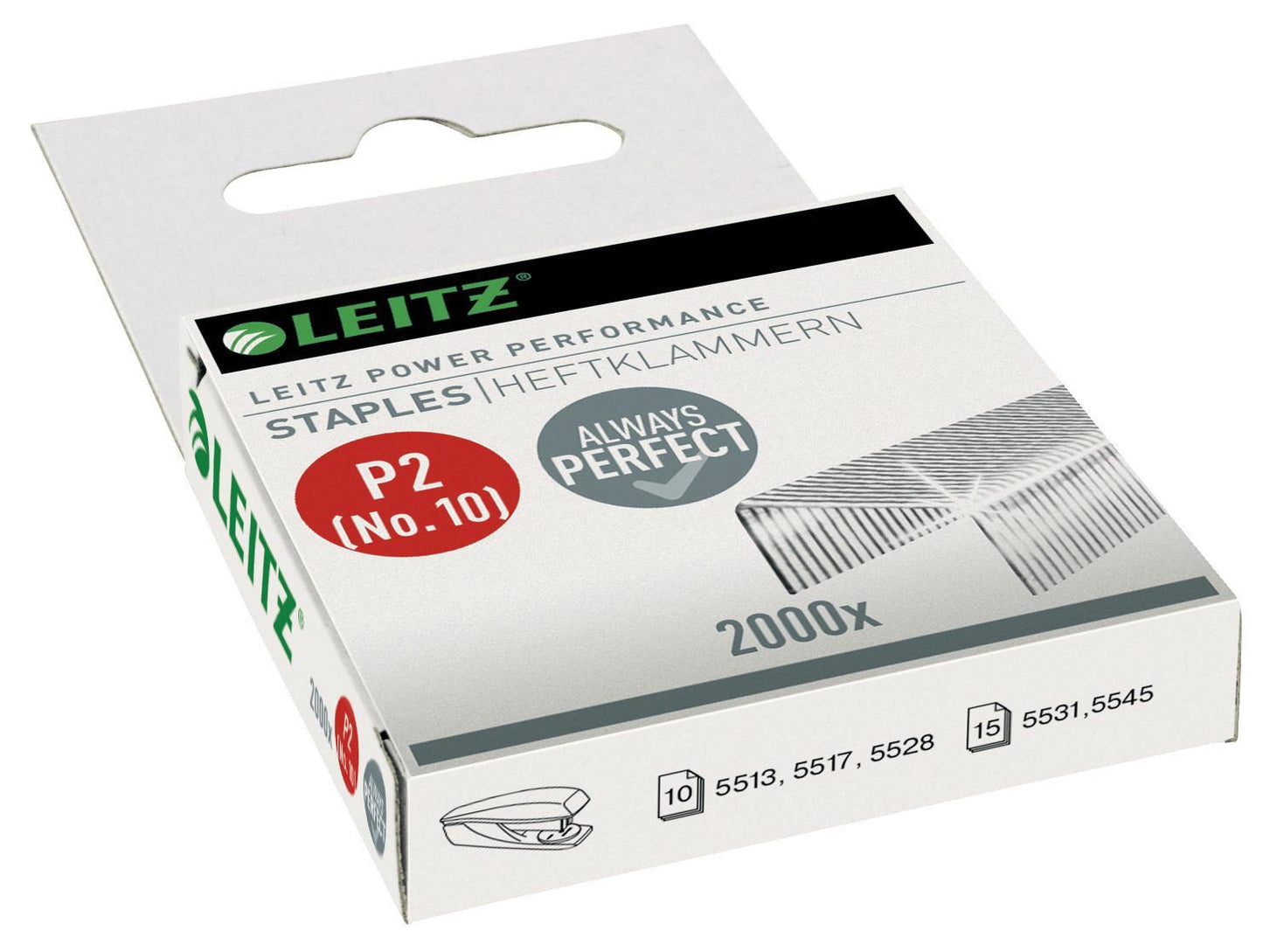 LEITZ Leitz HeftklNo10 -2000ST 2000er Pack - VPE: 6