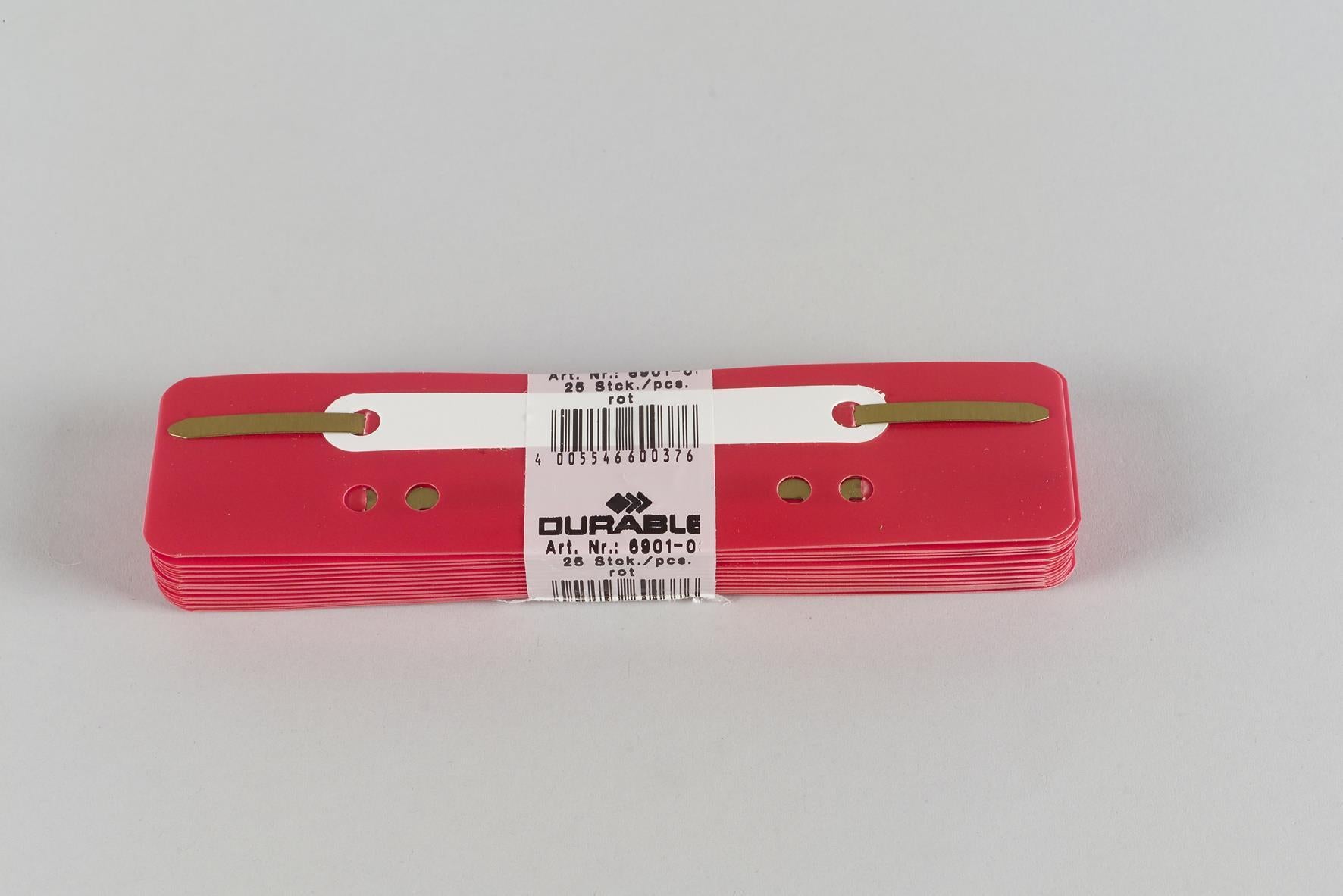 DURABLE Heftstreifen Flexi rot 25er 25er Pack - VPE: 10