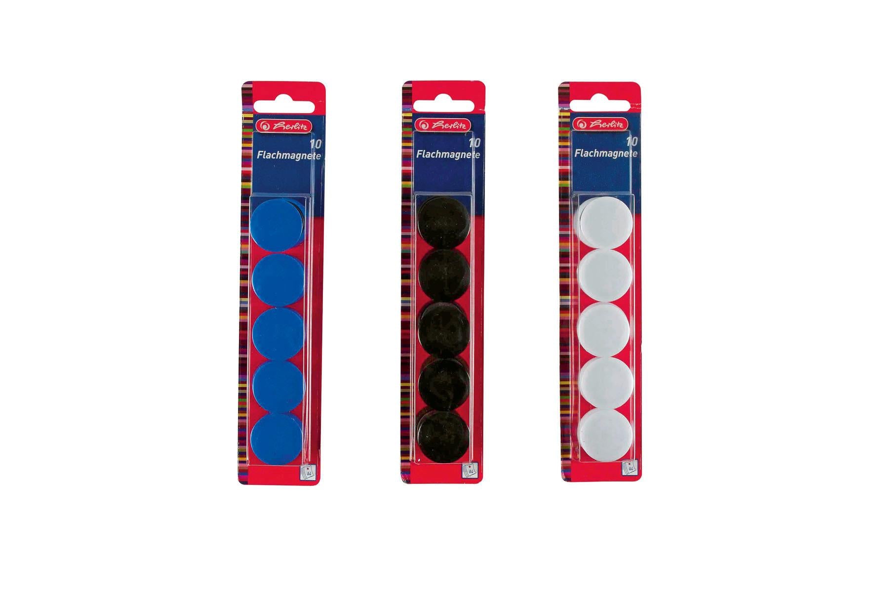 Herlitz Flachmagnete rund 10 St 10er Pack - VPE: 4