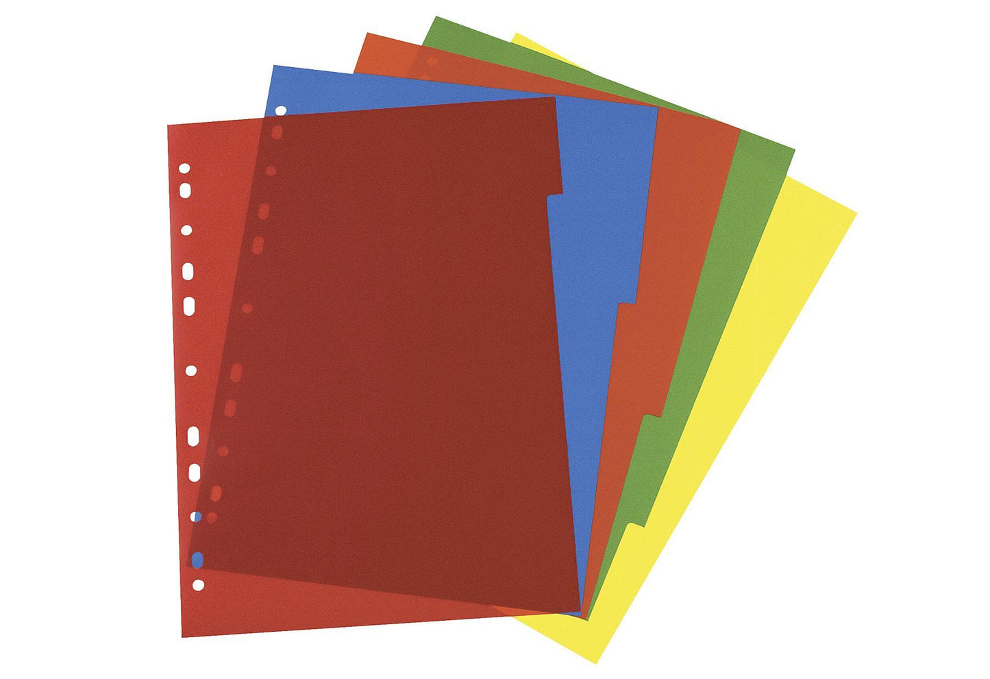 Herlitz Register A4 PP 5tlg farbsort 5-teilig - VPE: 25