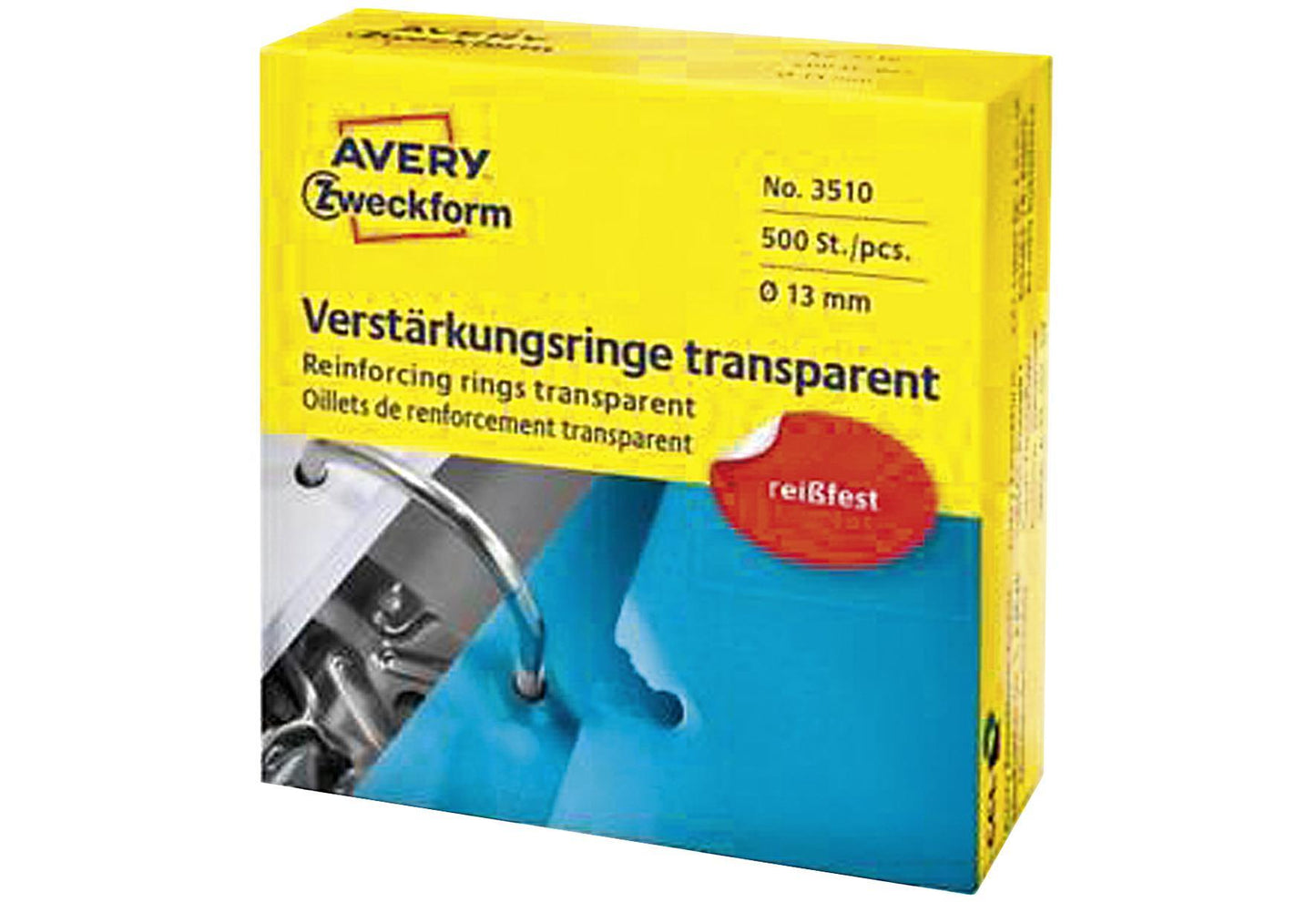 AVERY ZWECKFORM Verstärkring13mm500Sttransp - VPE: 10