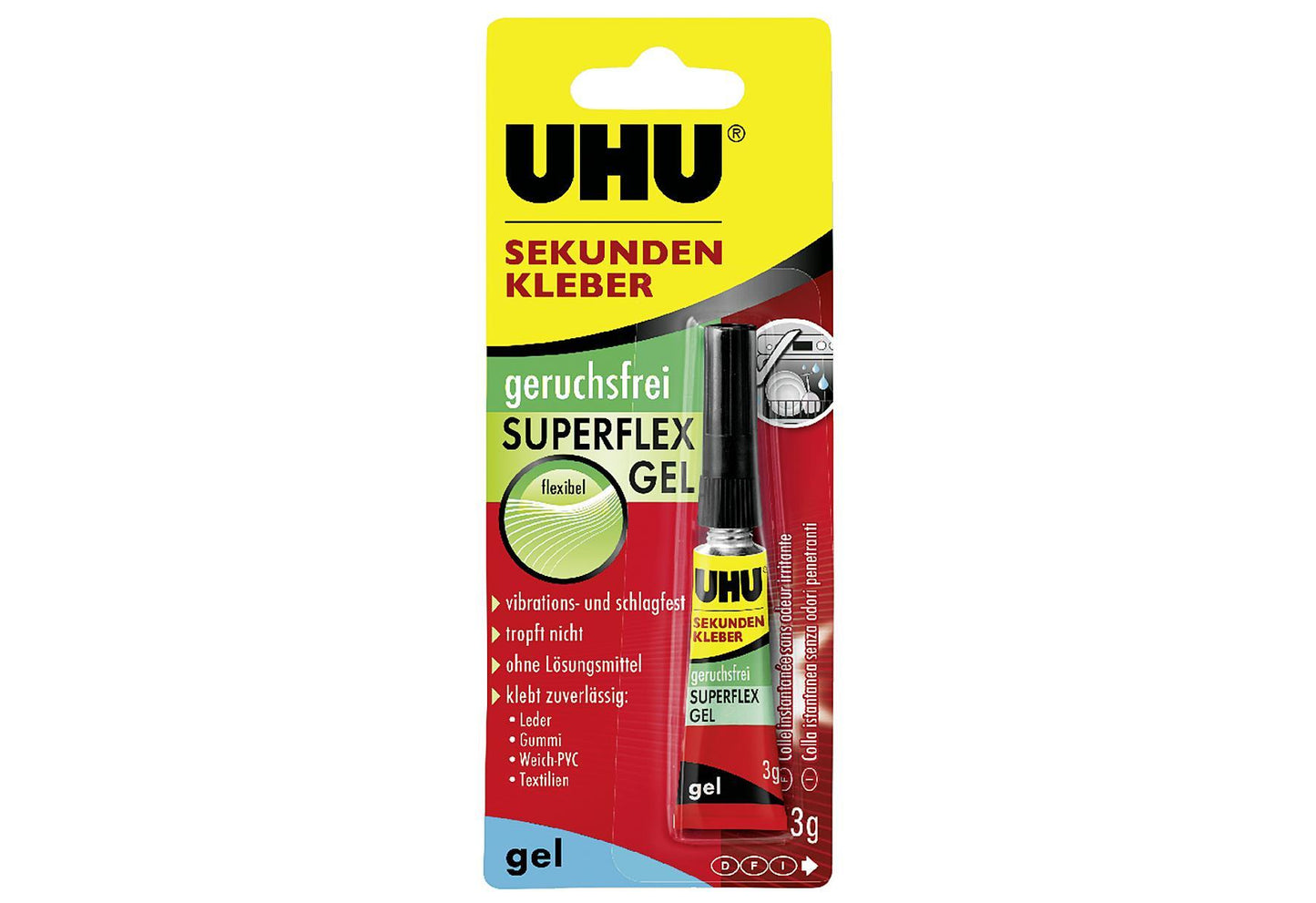 UHU Uhu Sekundenkleber Gel 3g 3 g - VPE: 10