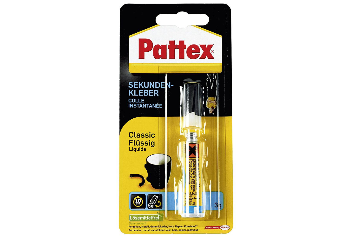 PATTEX Pattex Sekundenkleber flüssig 3 g - VPE: 12