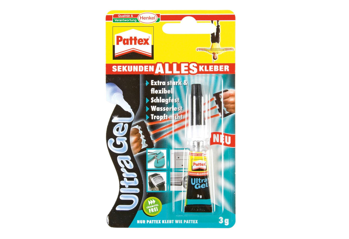 PATTEX Pattex Sekundenkleber 3g Gel 3 g - VPE: 12