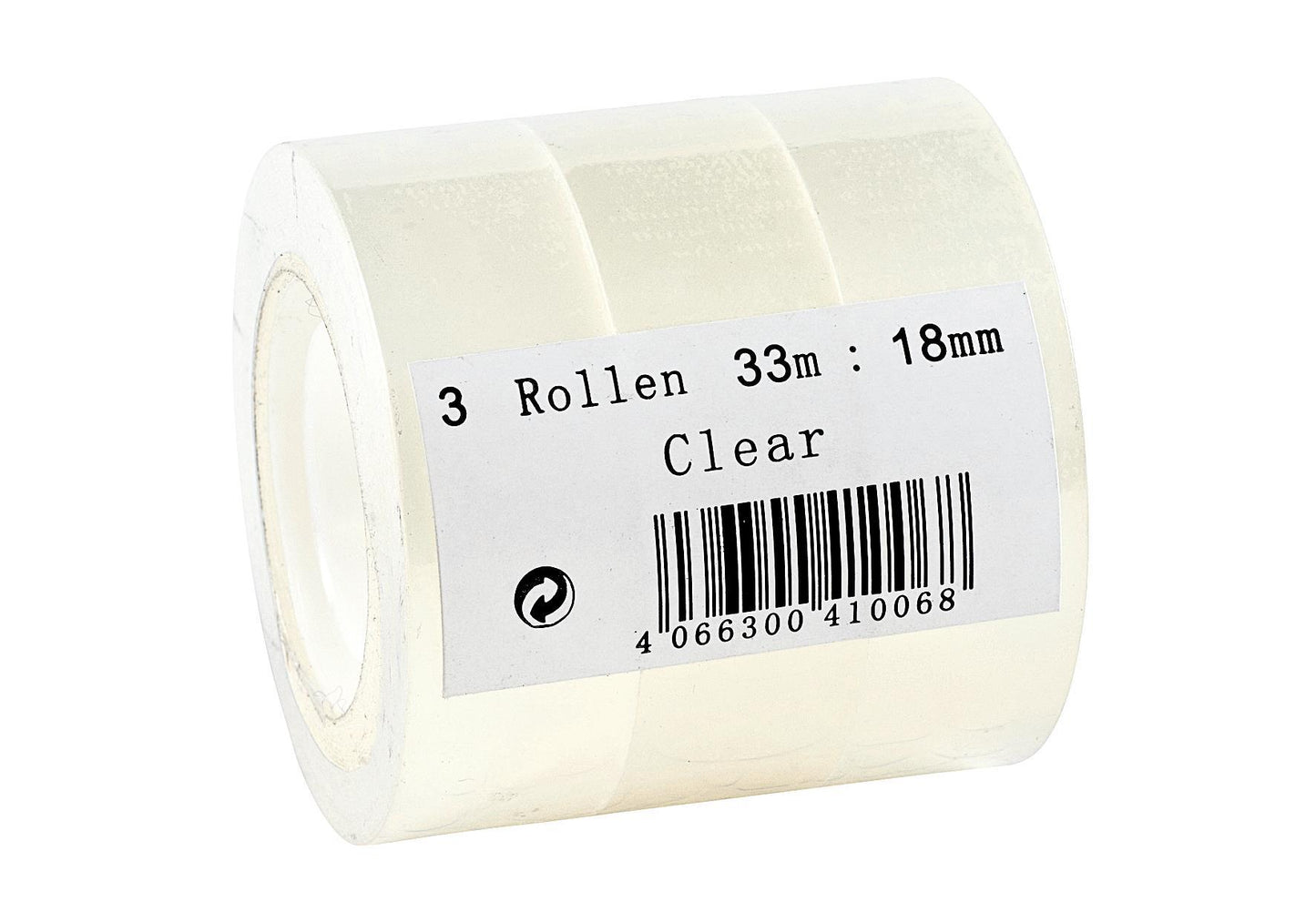 Klebefilm 3 Ro 33m:18mm ASC 3 Rollen - VPE: 10