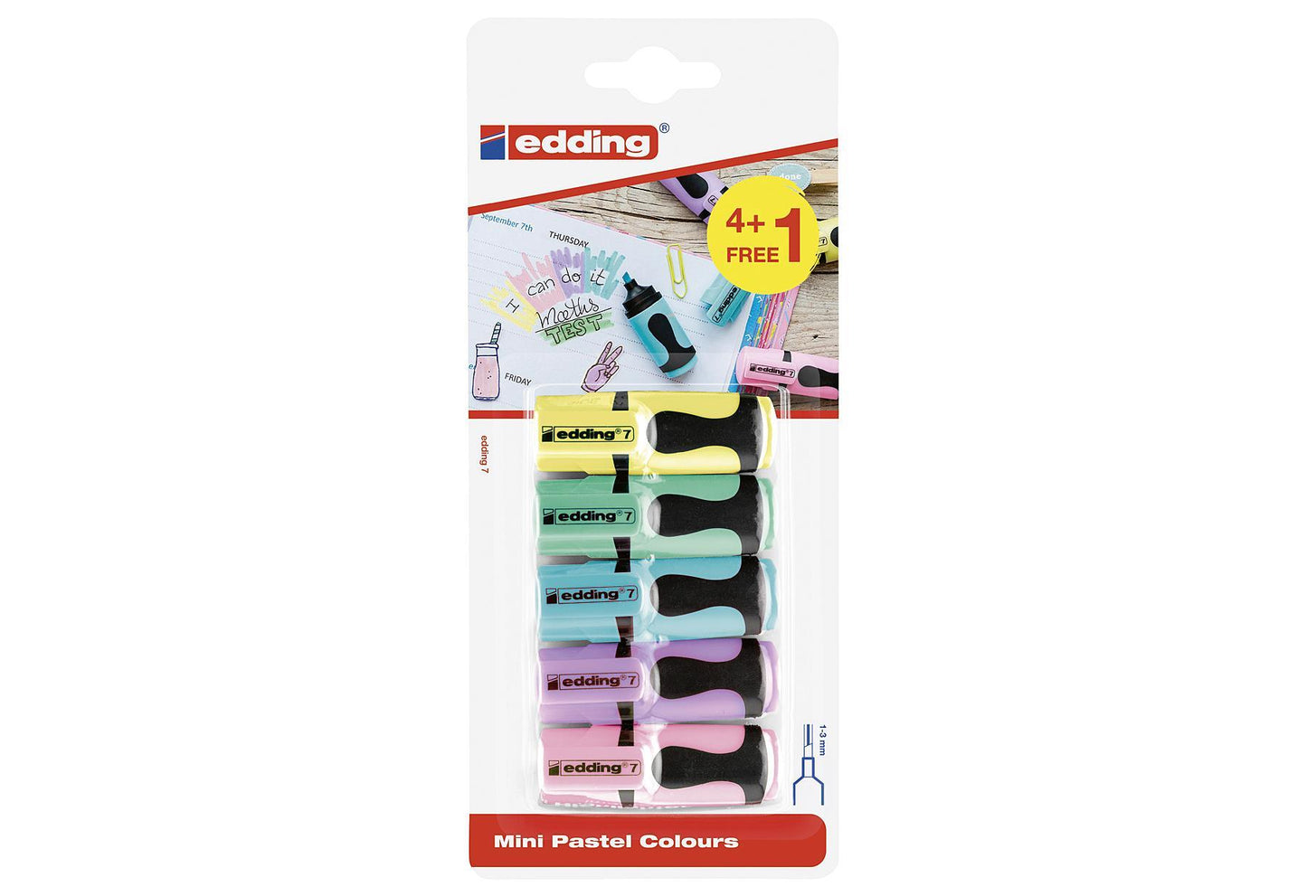 edding Mini Highlighter 4+1 - VPE: 10