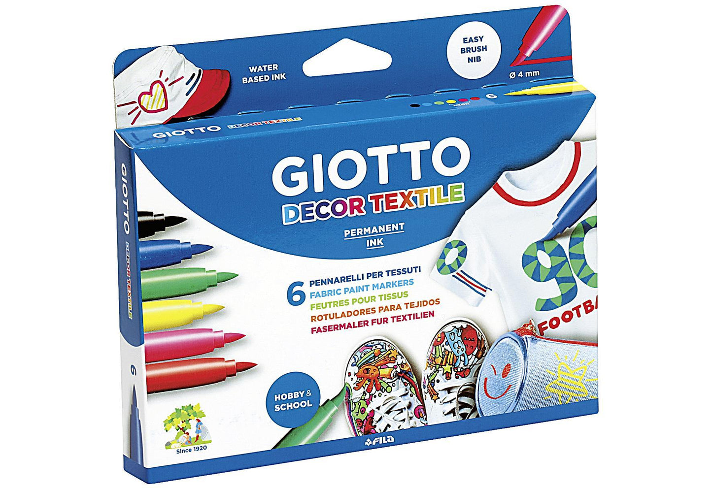 GIOTTO Giotto Decor Textile K06 6er Kartonetui - VPE: 6