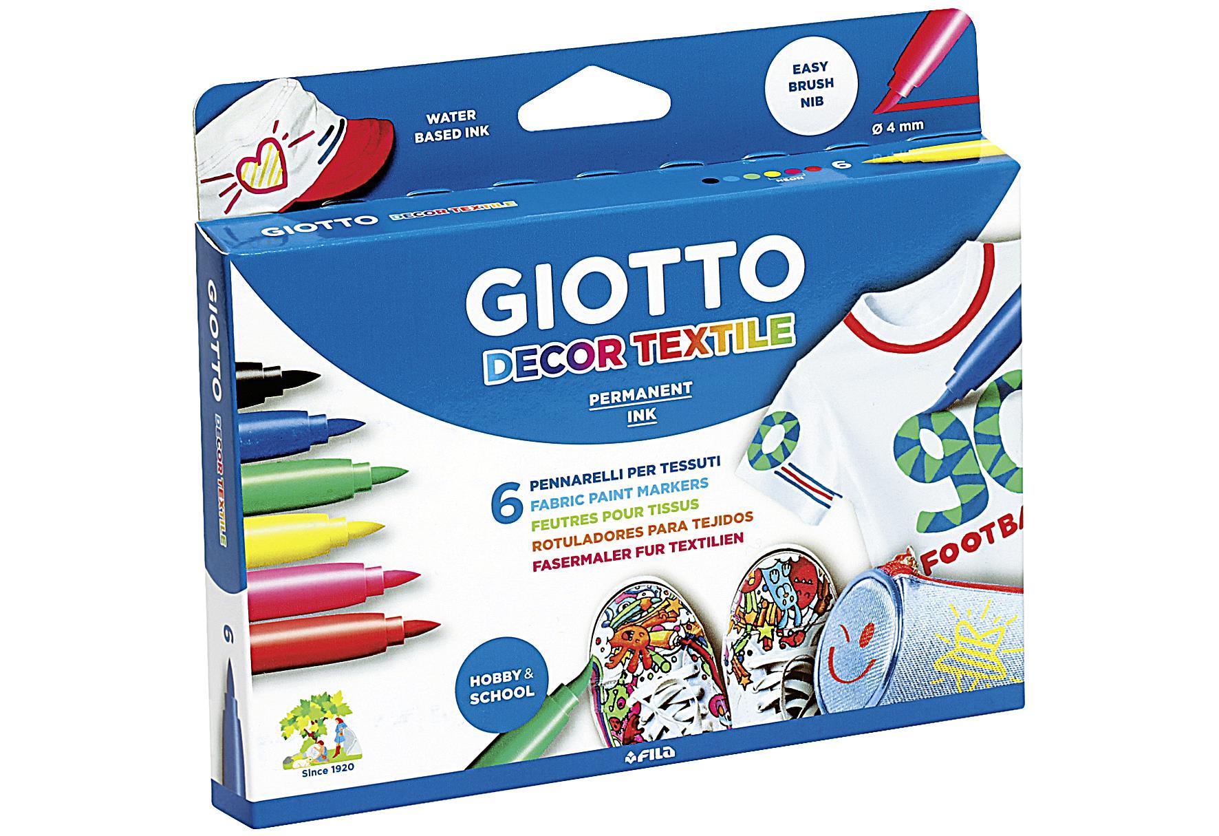 GIOTTO Giotto Decor Textile K06 6er Kartonetui - VPE: 6