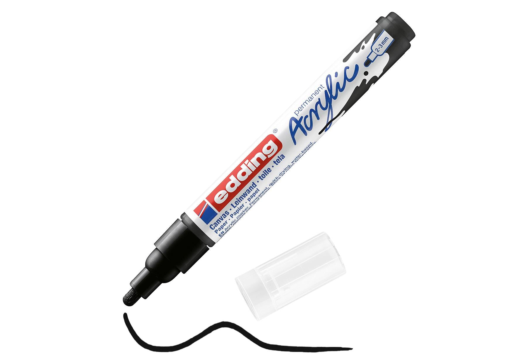 edding Acrylic Marker 5100 schwarz - VPE: 10