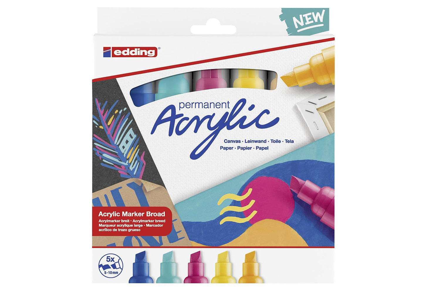 edding Acrylic Marker 5000 abstra 5er Etui