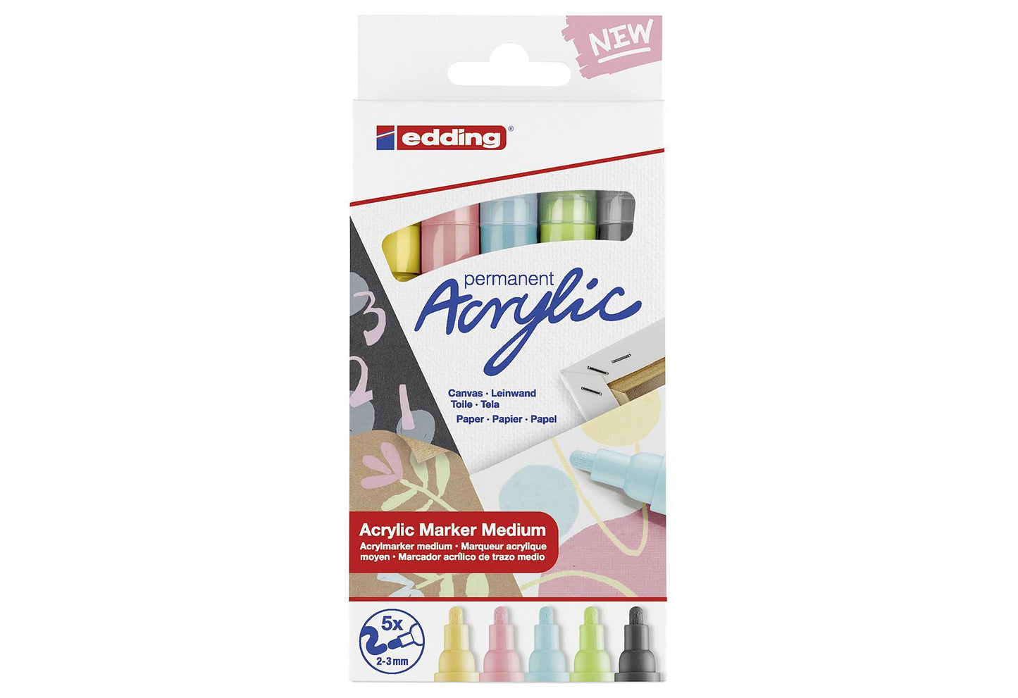edding Acrylic Marker 5100 paste 5er Etui