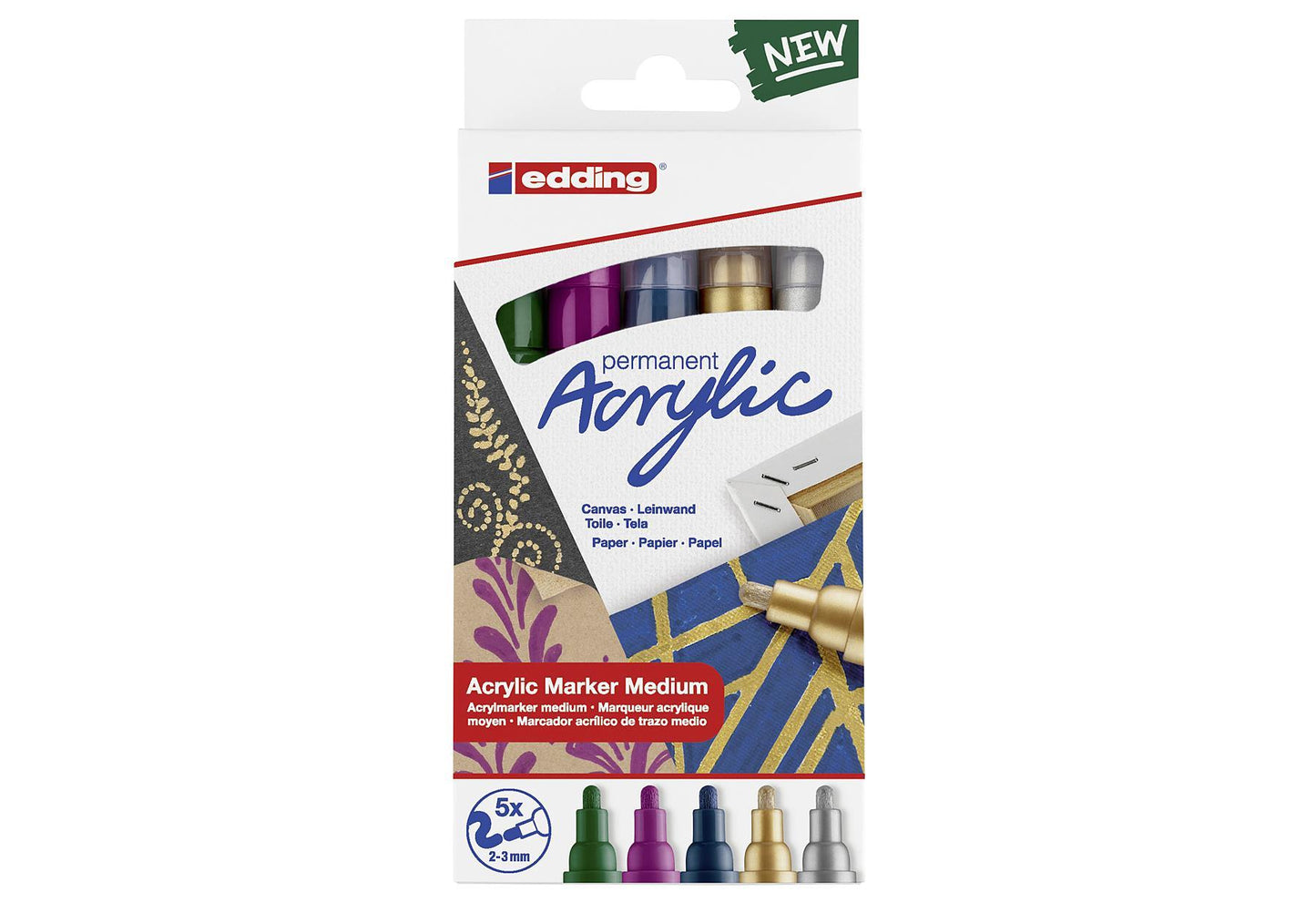 edding Acrylic Marker 5100 festli 5er Etui