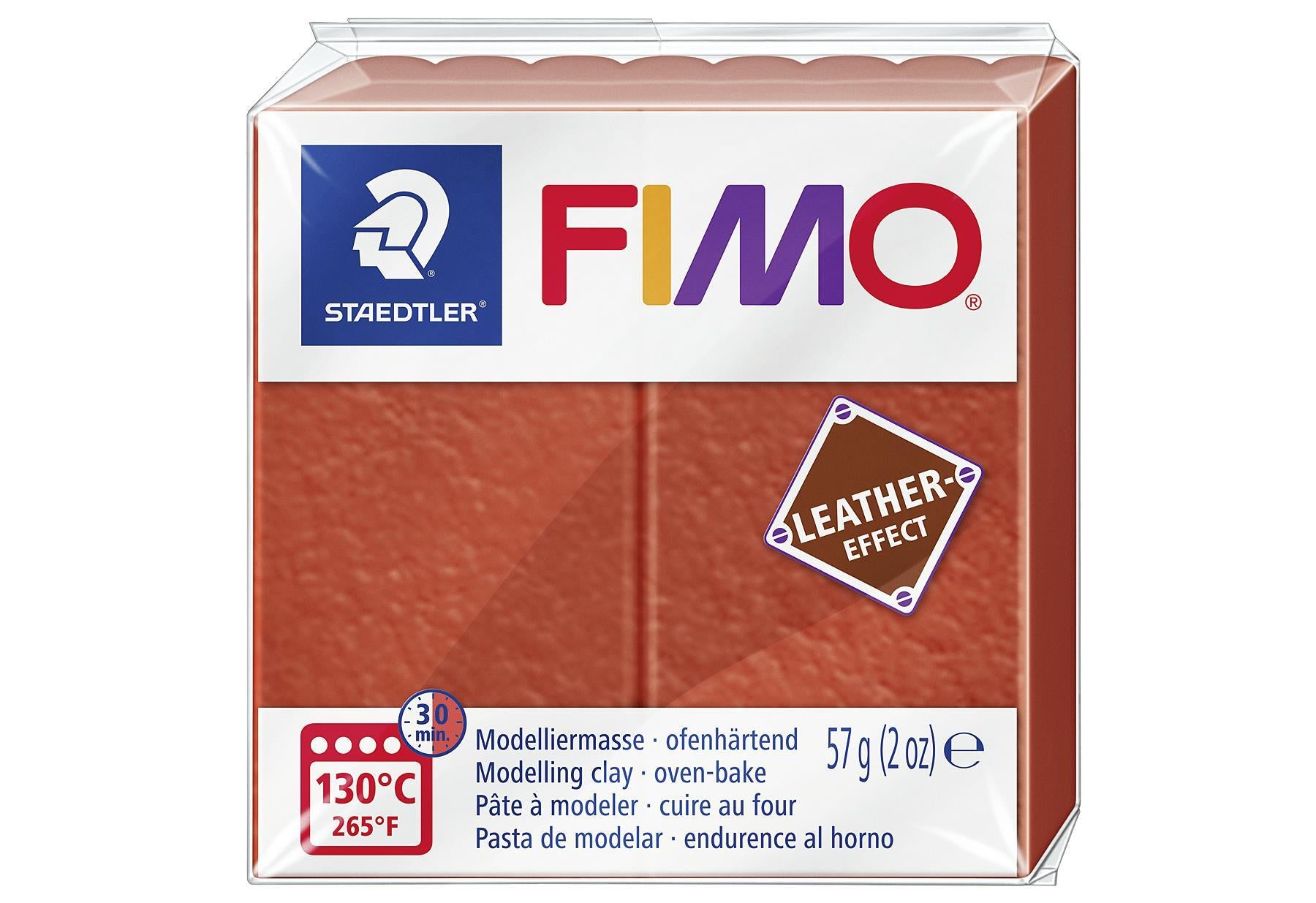 STAEDTLER Modelliermasse 'Fimo Leather Effect' - VPE: 6