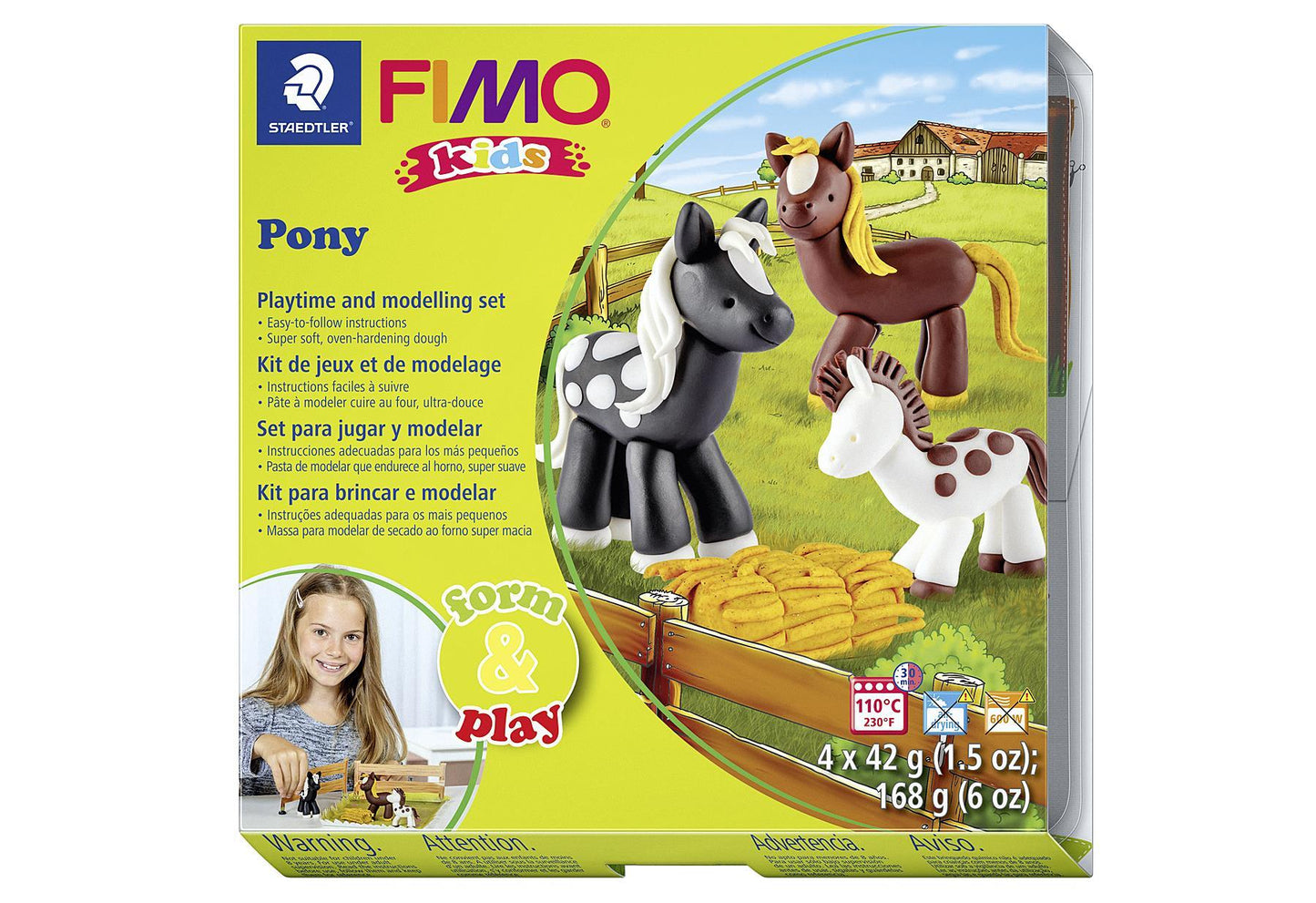 STAEDTLER Fimo kids Form&Play Pony 5-teilig