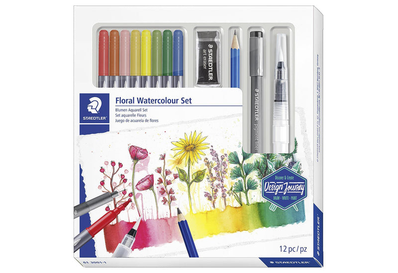 STAEDTLER Aquarell Set Blumen 12-teilig - VPE: 4