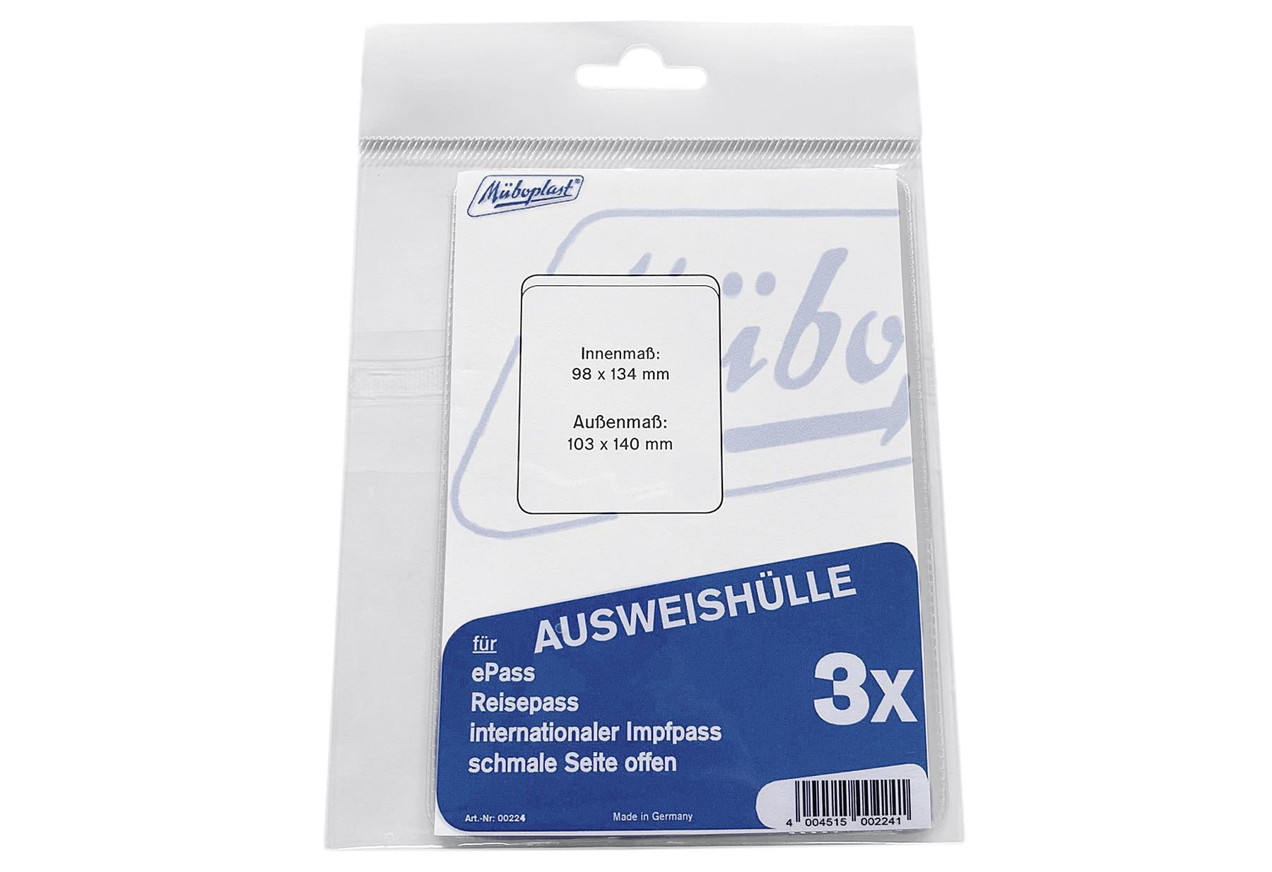 Ausweißhülle 103x140mm 3erPack 3er Pack - VPE: 10