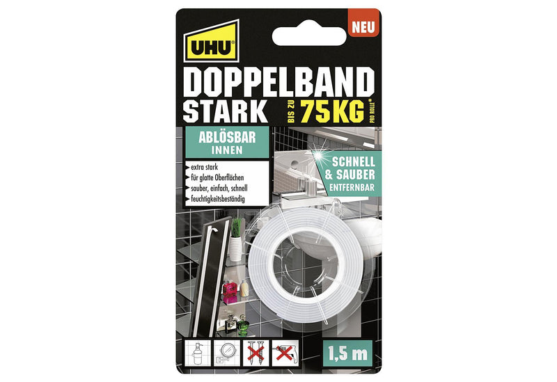 UHU Doppelklebeband stark 19mm - VPE: 6