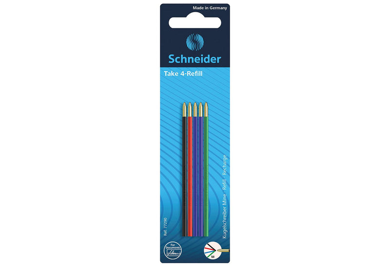 SCHNEIDER Kugelschreiberminen 'Take 4-Refill' M 5er Pack - VPE: 10