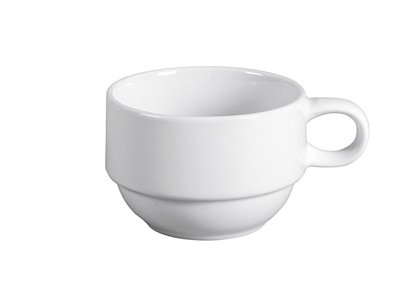 RETSCH Kaffeeobere Classico stapelbar 210ml weiß - VPE: 6