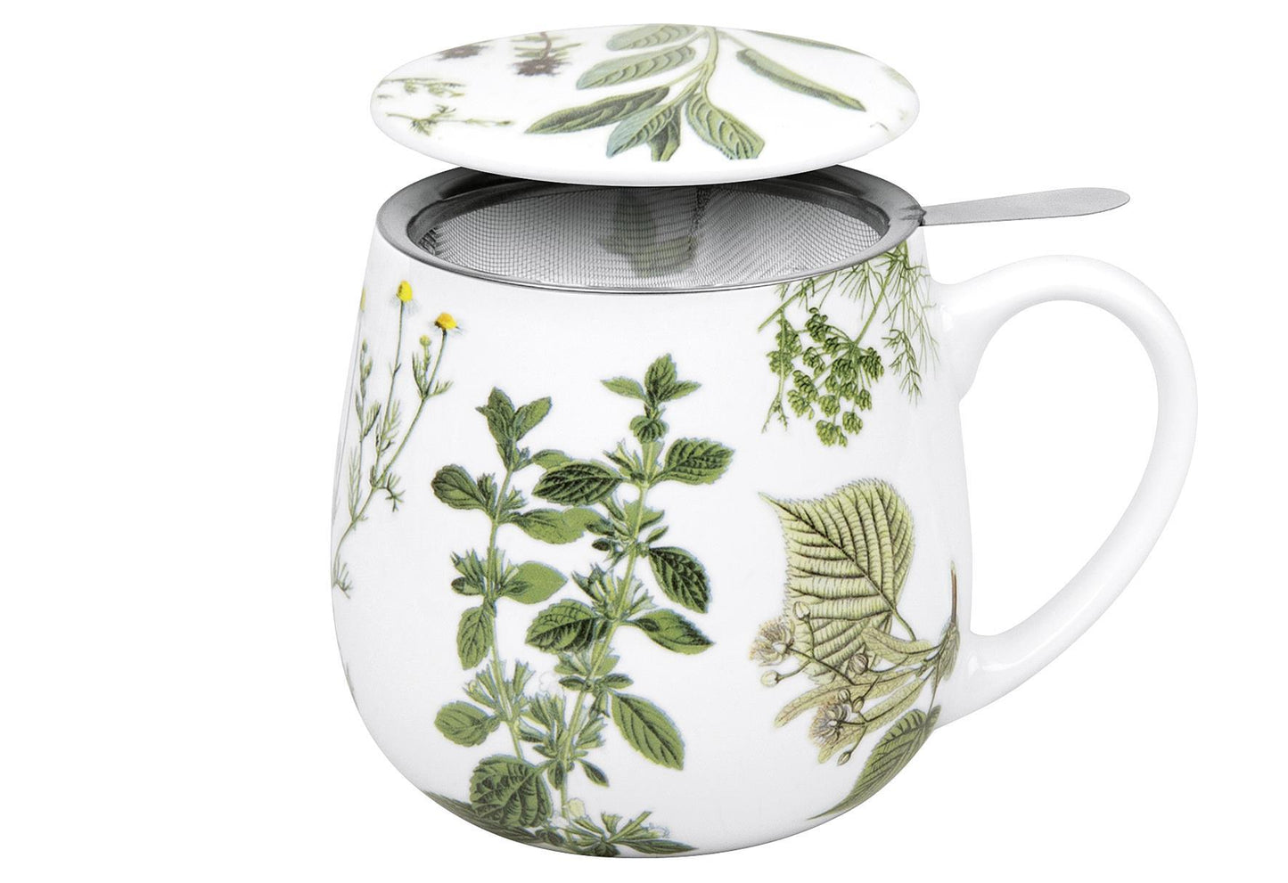 KÖNITZ Becher mit Sieb und Deckel 'My favourite tea Kräuter' - VPE: 6