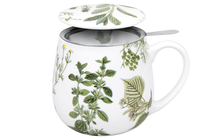 KÖNITZ Becher mit Sieb und Deckel 'My favourite tea Kräuter' - VPE: 6