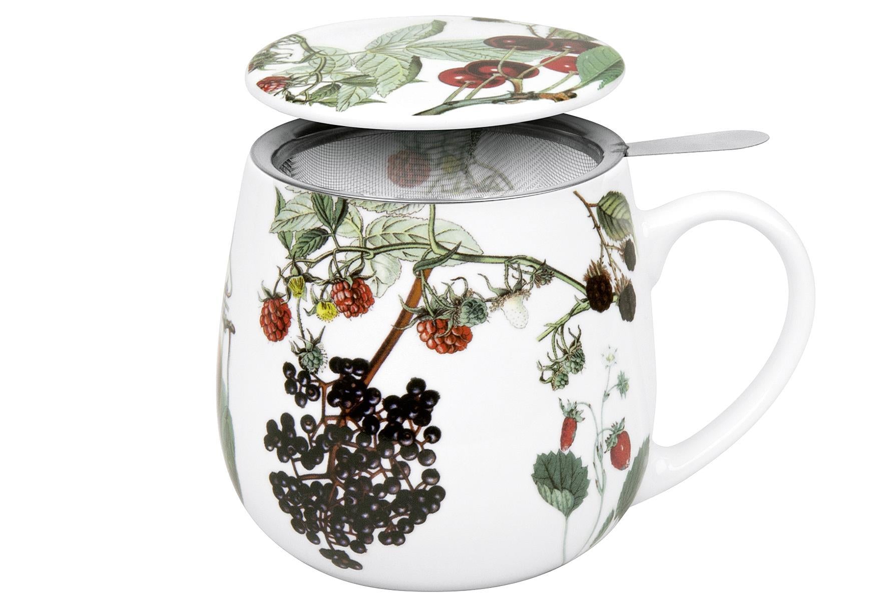 KÖNITZ Becher mit Sieb und Deckel 'My favourite tea Früchte' - VPE: 6