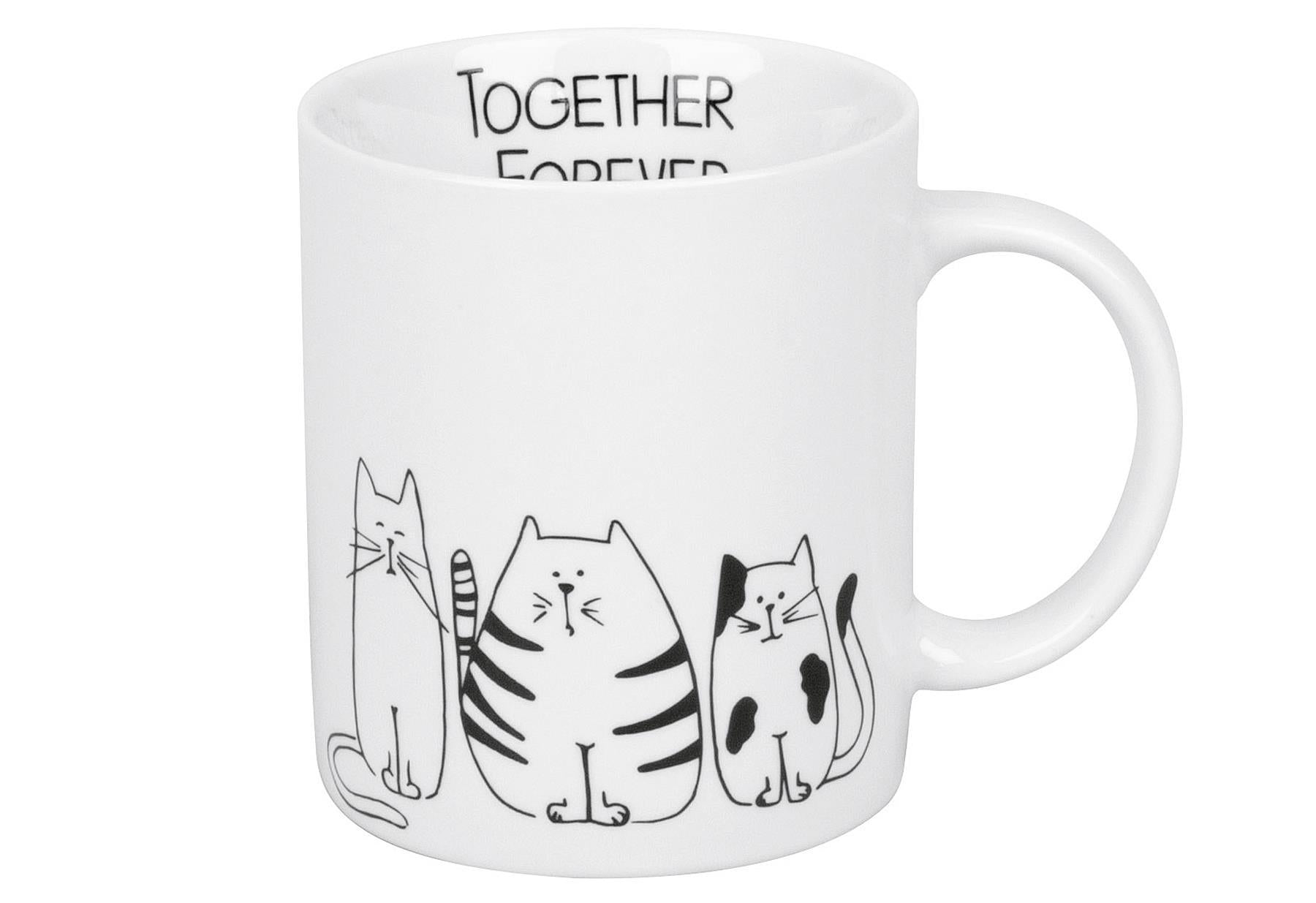 KÖNITZ Kaffeebecher 'Funny cats' - VPE: 6