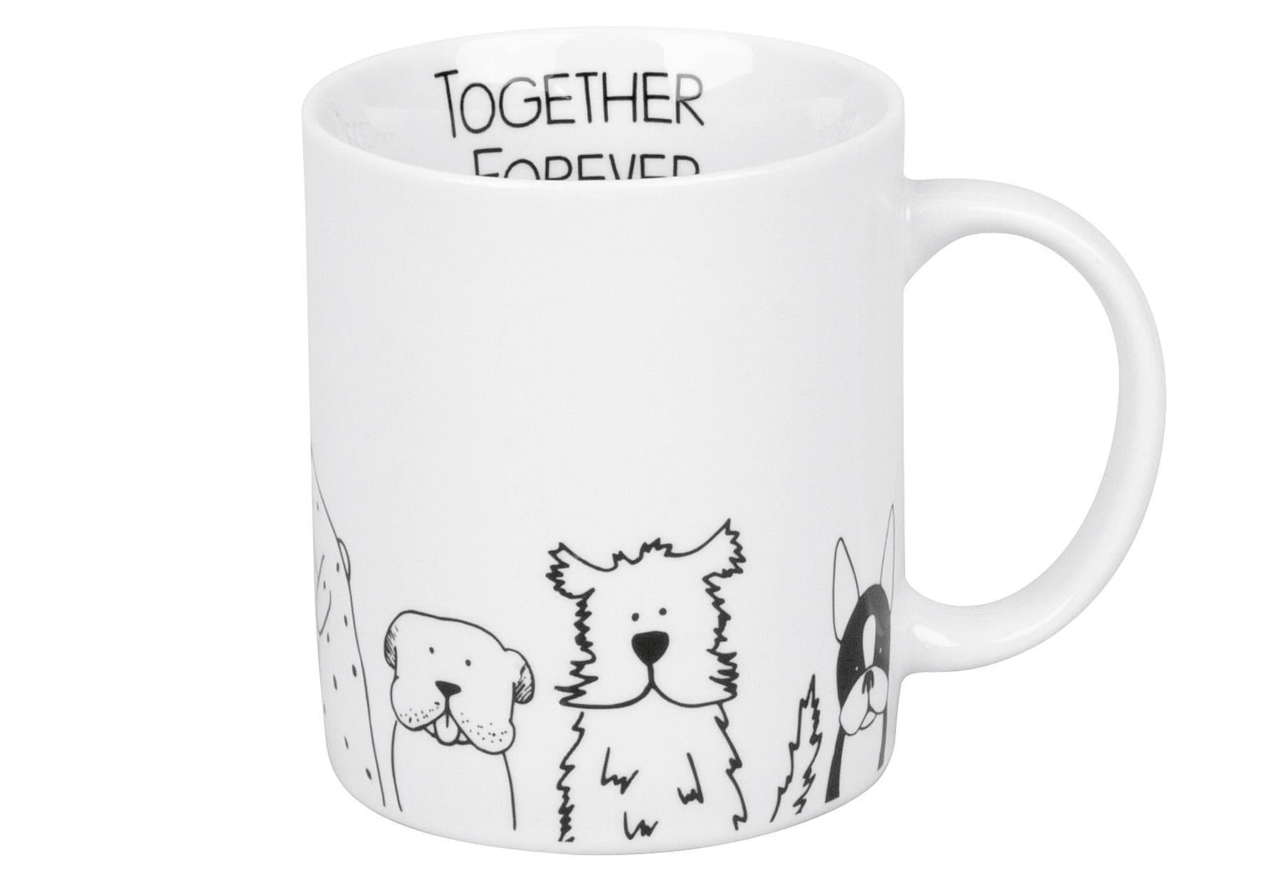 KÖNITZ Kaffeebecher 'Funny dogs' - VPE: 6