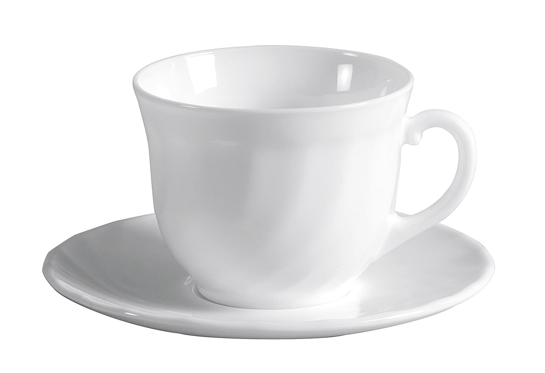 LUMINARC Kaffeetasse mit Untere Trianon 220 ml weiß - VPE: 6