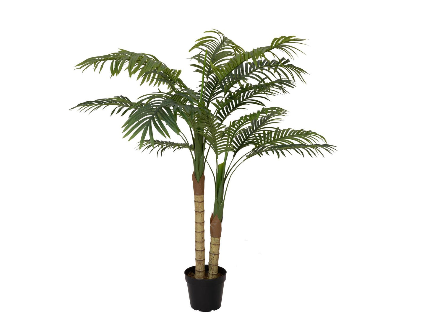 EUROPALMS Areca Palme 2-stämmig Kunstpflanze 120cm