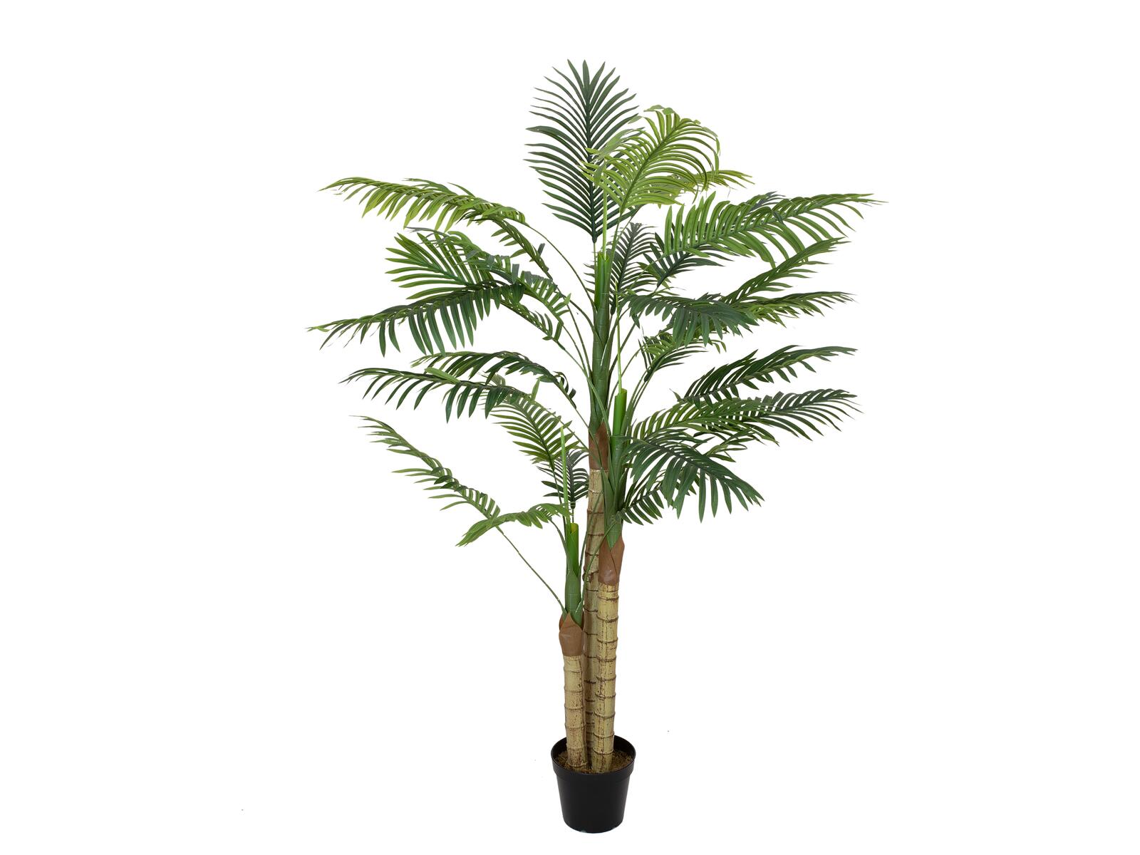 EUROPALMS Areca Palme 3-stämmig Kunstpflanze 150cm