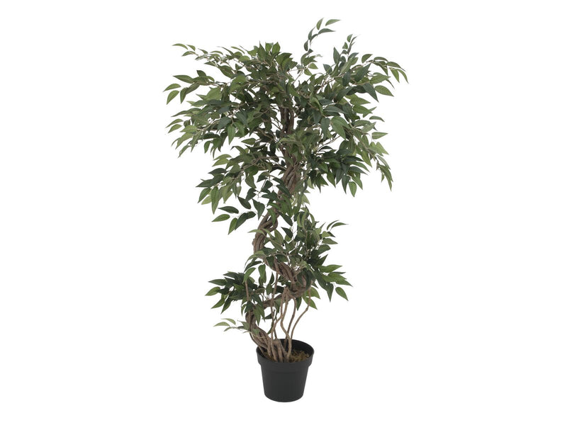 EUROPALMS Ficus Multi Spiralstamm Kunstpflanze 130cm
