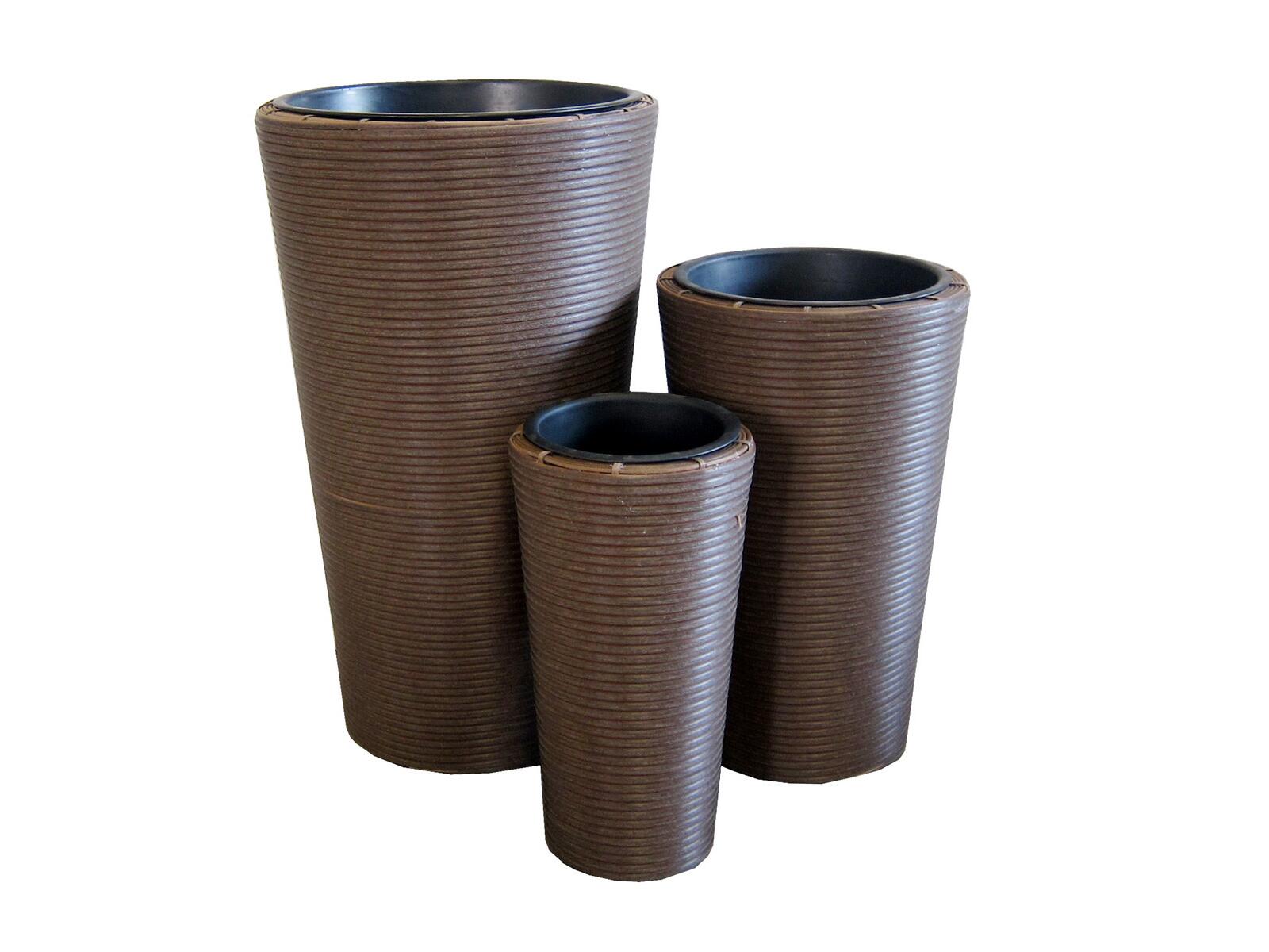 EUROPALMS Dekotopf-Set INDIA 74/54/44cm