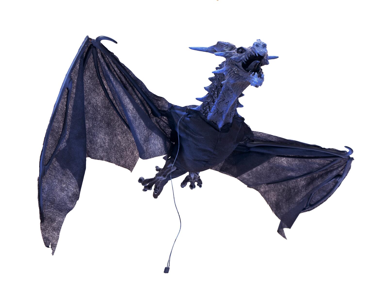 EUROPALMS Halloween Flying Dragon animiert blau 120cm