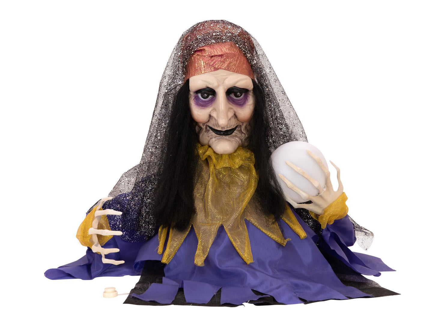 EUROPALMS Halloween Figur Wahrsagerin animiert 50cm