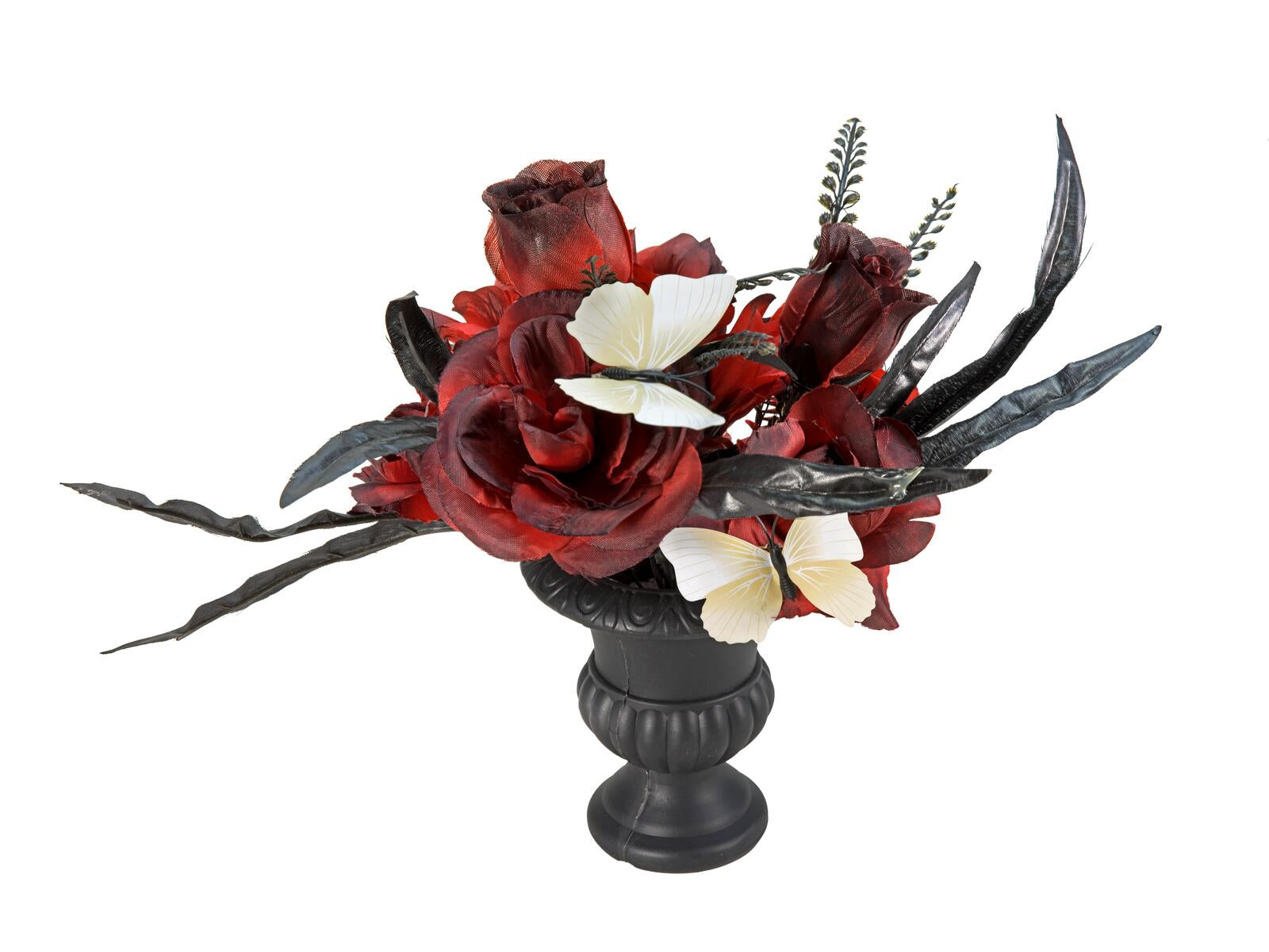 EUROPALMS Halloween Tischdeko Rosen 28cm