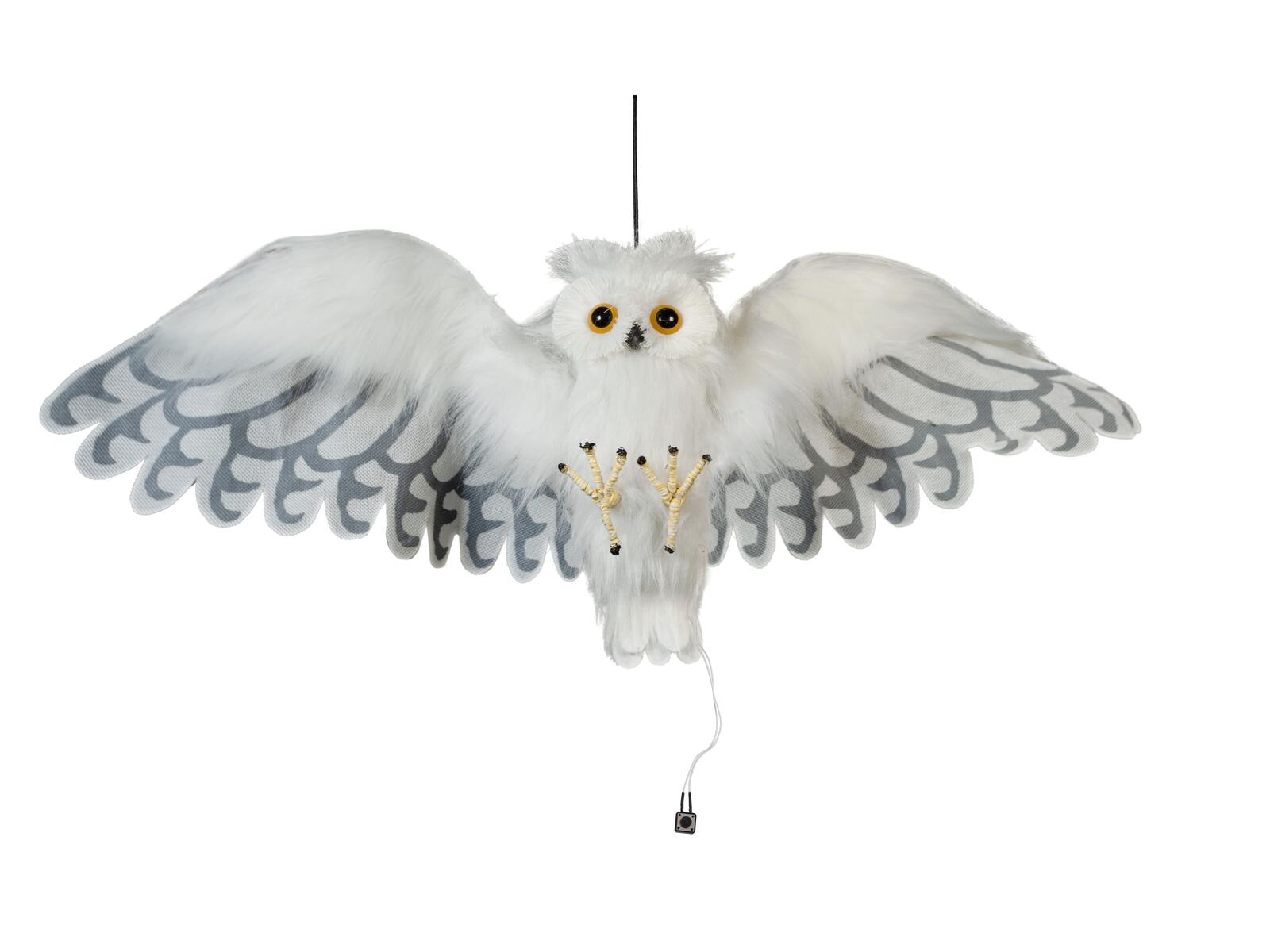 EUROPALMS Halloween Schnee-Eule animiert 80cm