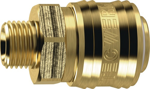 Schnellver.Kup.DN 7,2,AG MS blk Gew.G 3/8 Zoll 16,66mm TECWERK - VPE: 10
