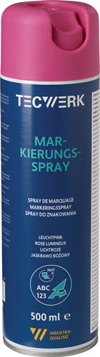 Markierungsspray leuchtpink 500ml Spraydose TECWERK