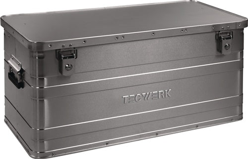 Aluminiumbox L780xB380xH380mm 90l m.Klappverschluss u.Zylinderschl.TECWERK