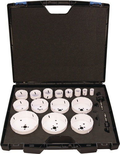 Lochsägensatz 17-tlg.19-114mm Schnitt-T.38mm Bi-Metall TECWERK