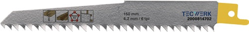Säbelsägeblatt L.150mm B.19mm 4,2mm TPI 6 HCS/CV 5 St./Karte TW
