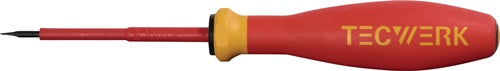Schraubendreher Schneiden-B.4mm Klingen-L.100mm VDE isol.TECWERK