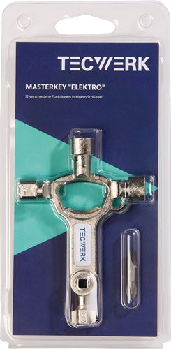 Schaltschrankschlüssel 9 Funktionen integr.Flaschenöffner TECWERK