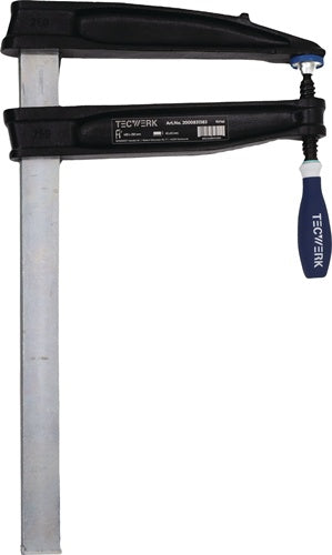 Tiefspannschraubzwinge Spann-W.400mm A.300mm 3K-Griff 45x12mm TECWERK